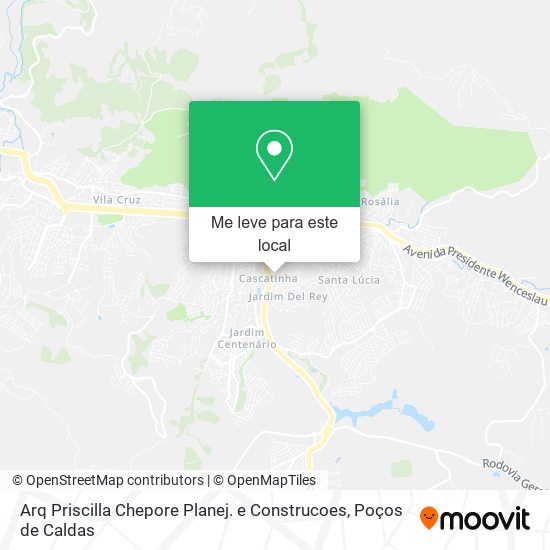 Arq Priscilla Chepore Planej. e Construcoes mapa