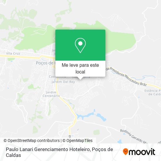 Paulo Lanari Gerenciamento Hoteleiro mapa