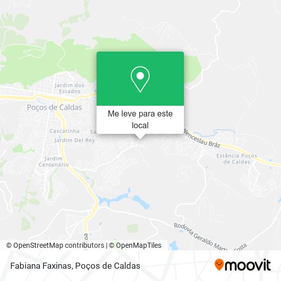 Fabiana Faxinas mapa