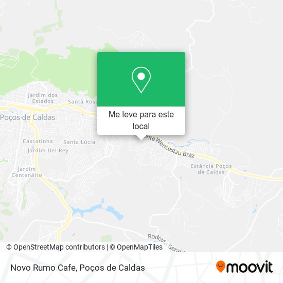 Novo Rumo Cafe mapa