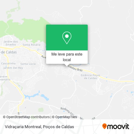 Vidraçaria Montreal mapa