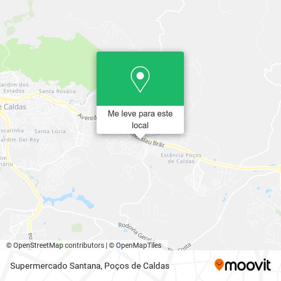 Supermercado Santana mapa
