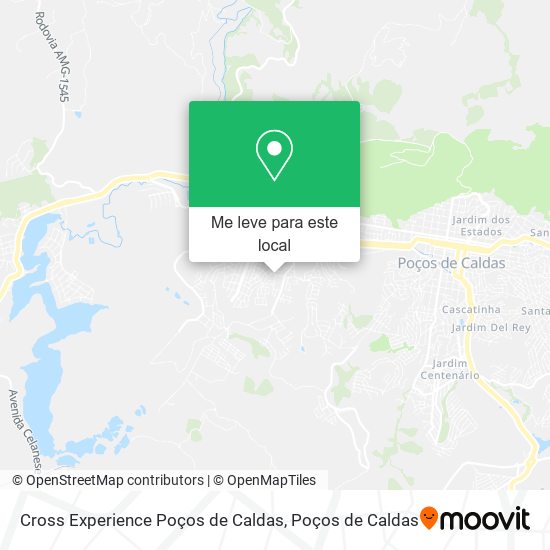 Cross Experience Poços de Caldas mapa