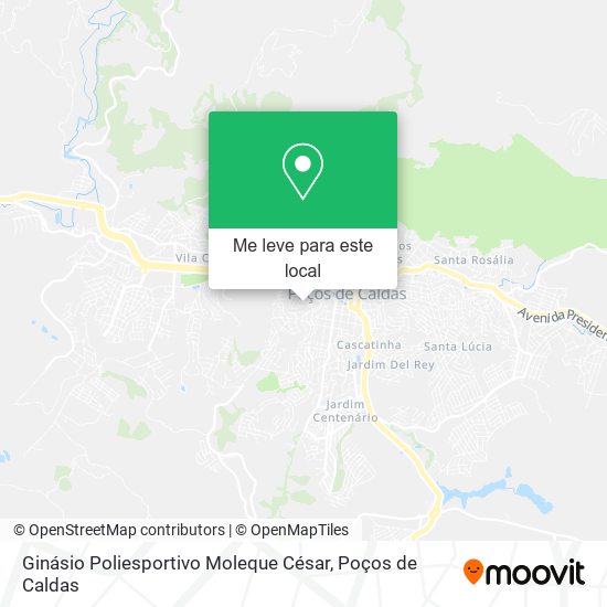 Ginásio Poliesportivo Moleque César mapa