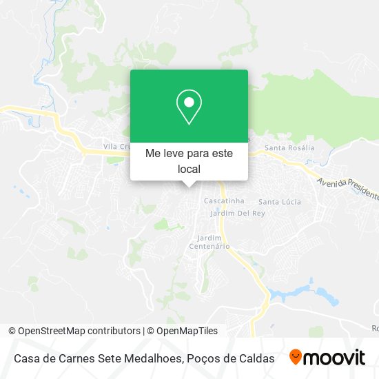 Casa de Carnes Sete Medalhoes mapa