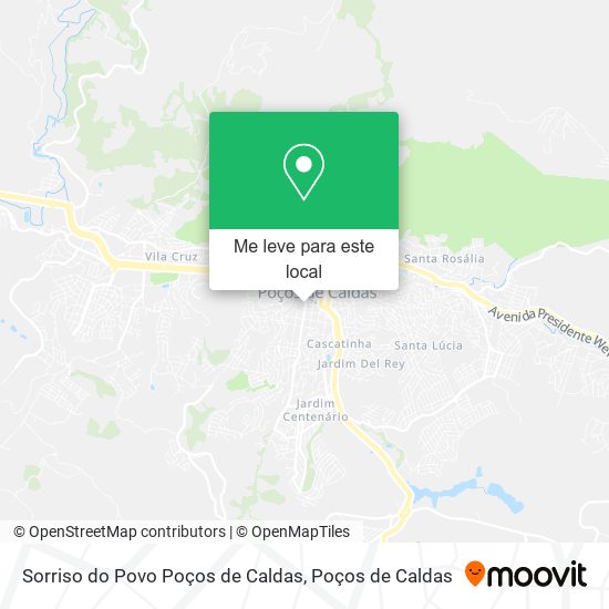 Sorriso do Povo Poços de Caldas mapa