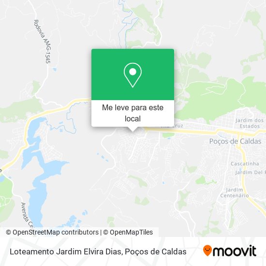 Loteamento Jardim Elvira Dias mapa