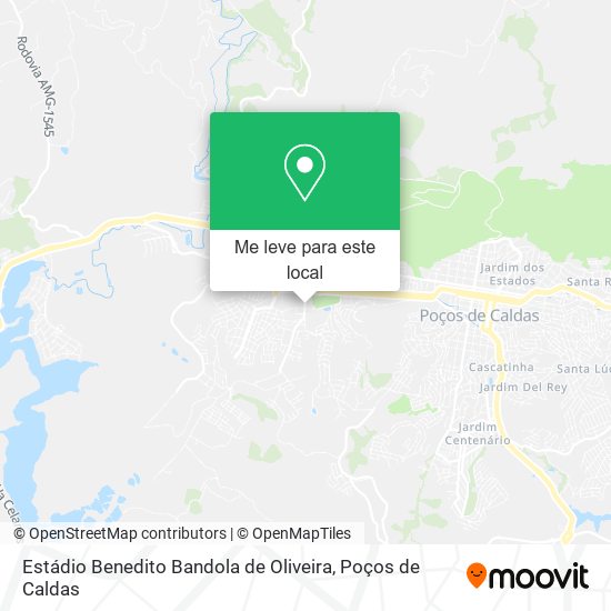 Estádio Benedito Bandola de Oliveira mapa