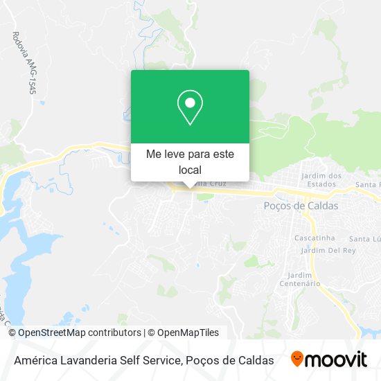 América Lavanderia Self Service mapa