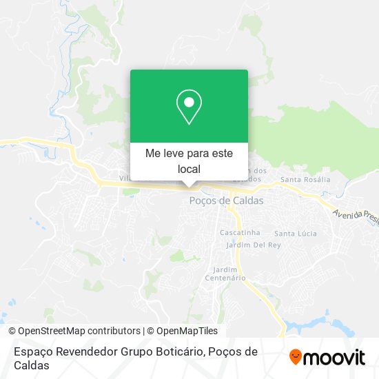 Espaço Revendedor Grupo Boticário mapa