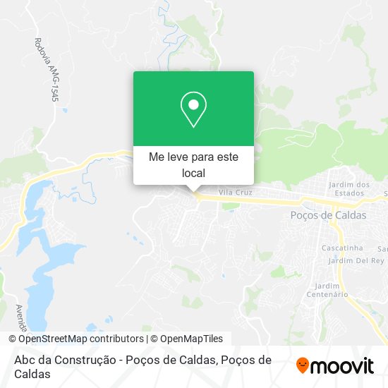 Abc da Construção - Poços de Caldas mapa