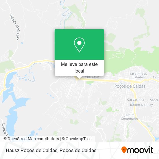 Hausz Poços de Caldas mapa