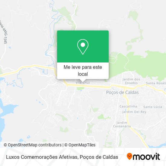 Luxos Comemorações Afetivas mapa