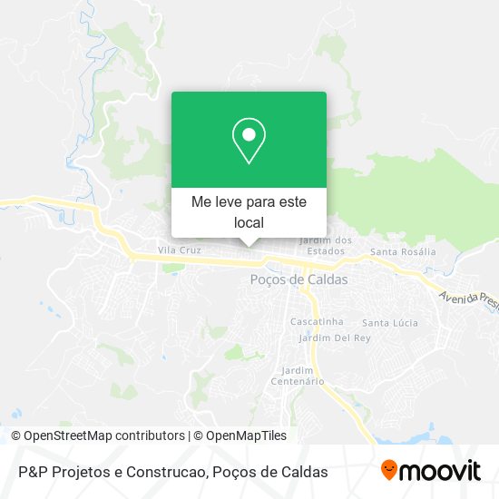 P&P Projetos e Construcao mapa