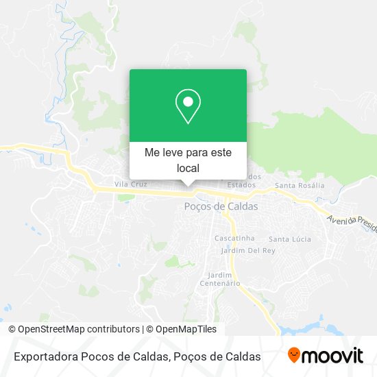 Exportadora Pocos de Caldas mapa