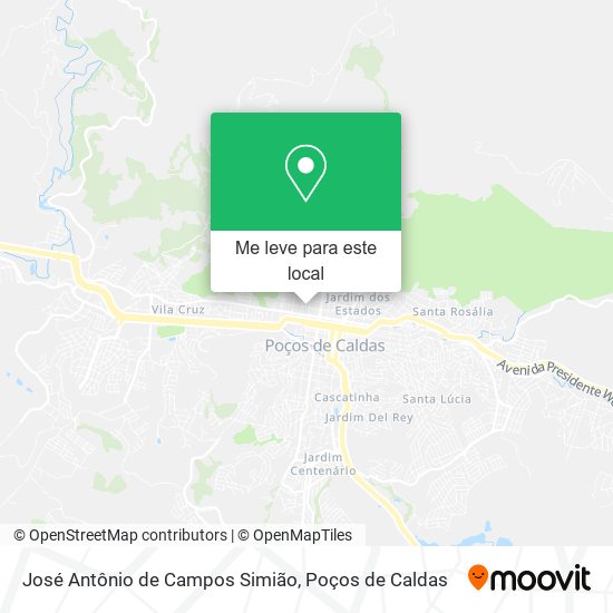 José Antônio de Campos Simião mapa