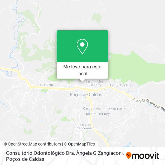 Consultório Odontológico Dra. Ângela G Zangiaconi mapa