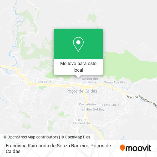 Francisca Raimunda de Souza Barreiro mapa