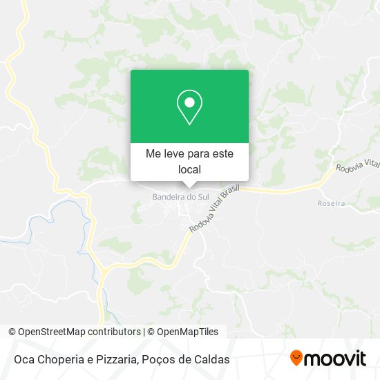 Oca Choperia e Pizzaria mapa