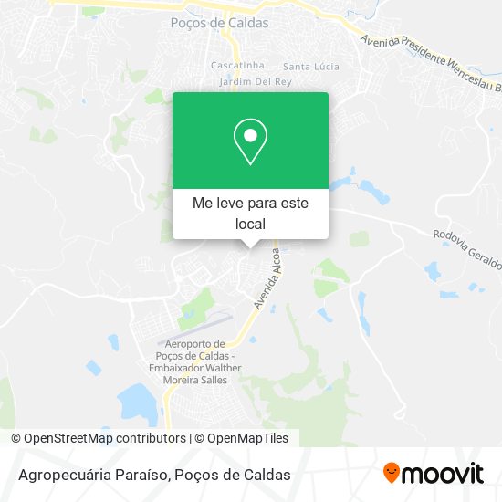 Agropecuária Paraíso mapa