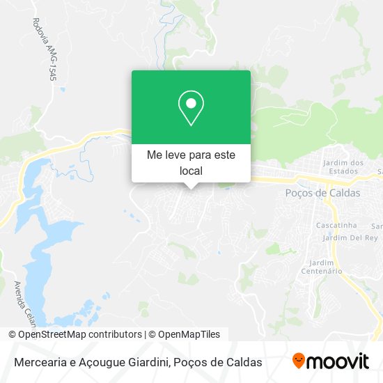 Mercearia e Açougue Giardini mapa