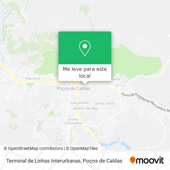 Terminal de Linhas Interurbanas mapa