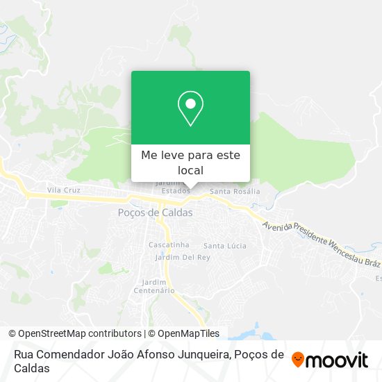 Rua Comendador João Afonso Junqueira mapa