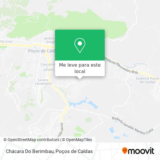 Chácara Do Berimbau mapa