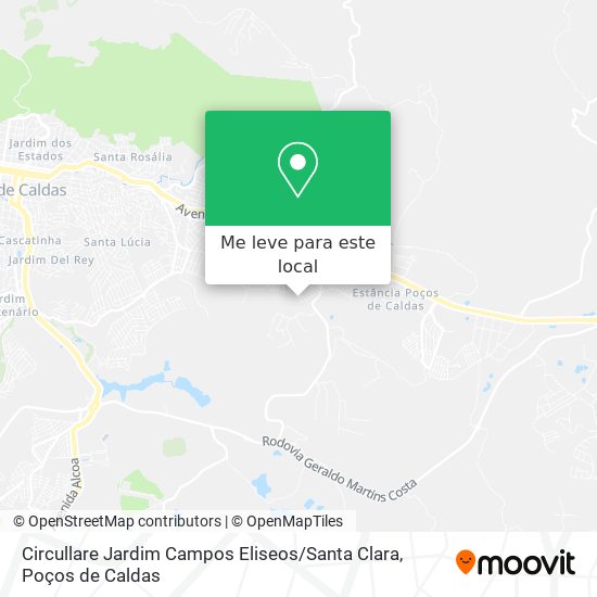 Circullare Jardim Campos Eliseos / Santa Clara mapa