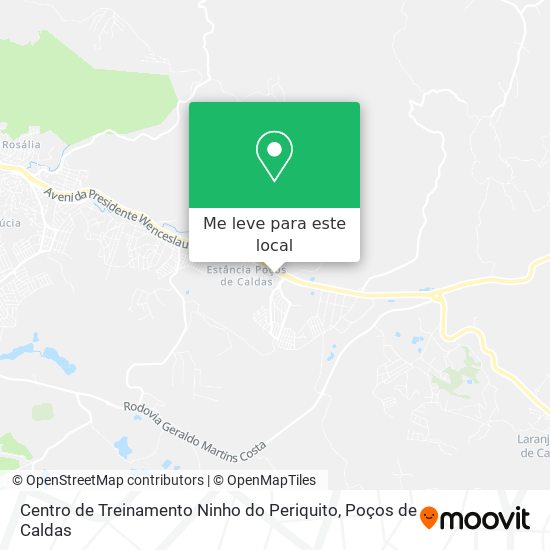Centro de Treinamento Ninho do Periquito mapa