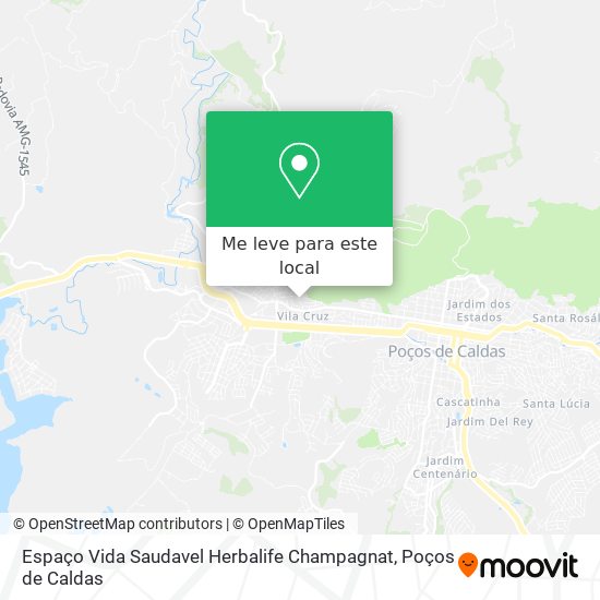 Espaço Vida Saudavel Herbalife Champagnat mapa