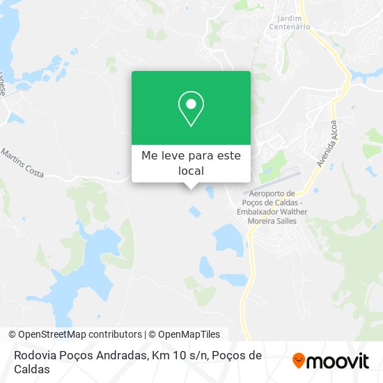 Rodovia Poços Andradas, Km 10 s / n mapa