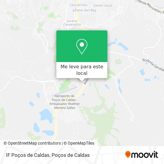 IF Poços de Caldas mapa