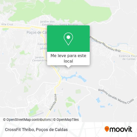 CrossFit Thribo mapa