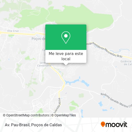 Av. Pau-Brasil mapa