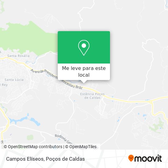 Campos Elíseos mapa