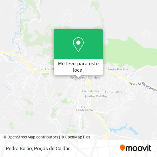 Pedra Balão mapa