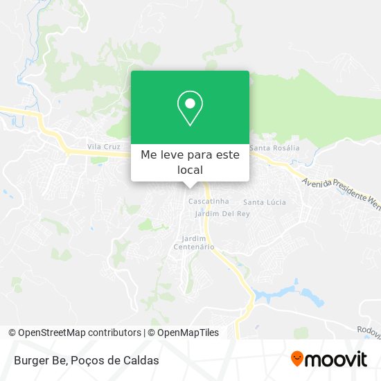 Burger Be mapa