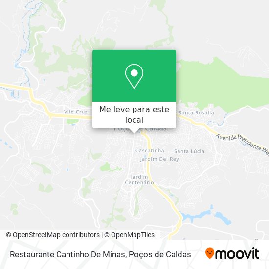 Restaurante Cantinho De Minas mapa
