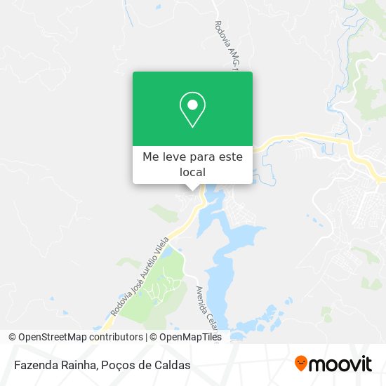 Fazenda Rainha mapa