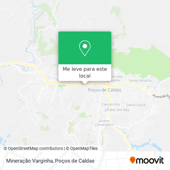 Mineração Varginha mapa