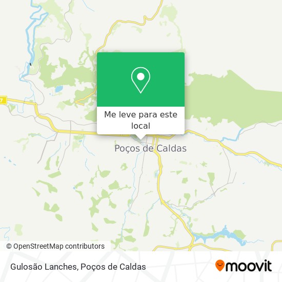 Gulosão Lanches mapa