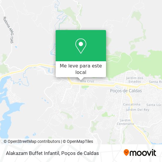 Alakazam Buffet Infantil mapa