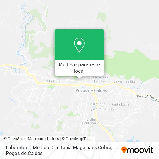 Laboratório Médico Dra. Tânia Magalhães Cobra mapa