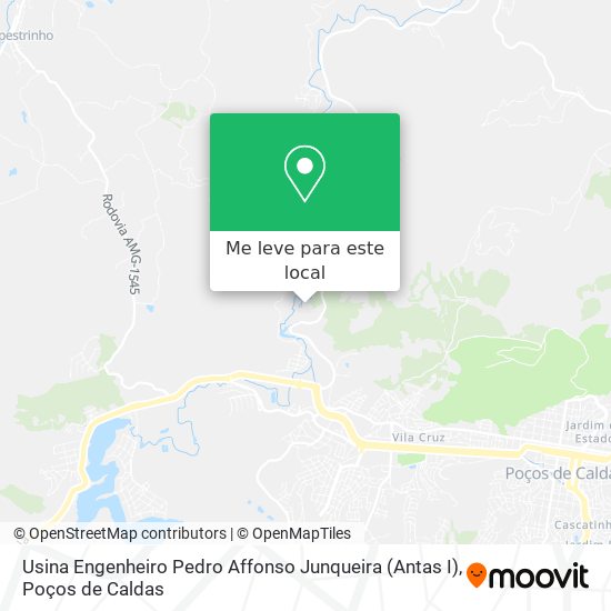 Usina Engenheiro Pedro Affonso Junqueira (Antas I) mapa