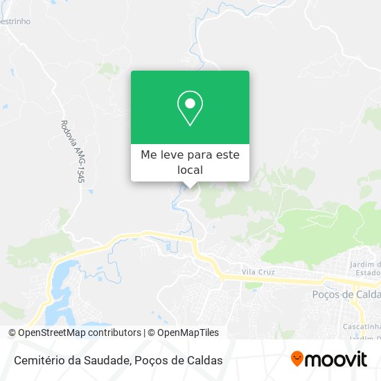 Cemitério da Saudade mapa