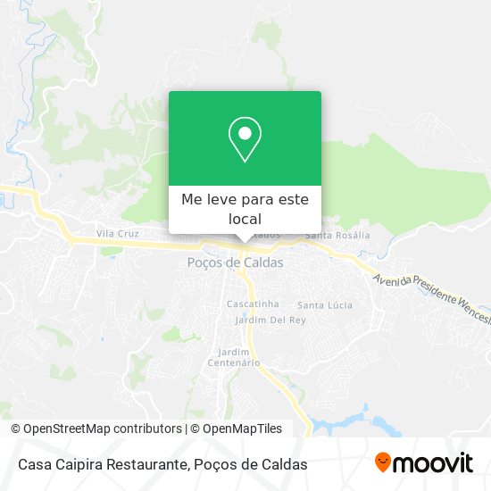 Casa Caipira Restaurante mapa