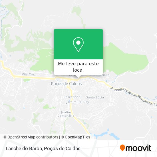 Lanche do Barba mapa