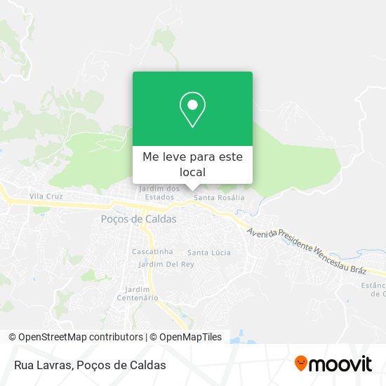 Rua Lavras mapa