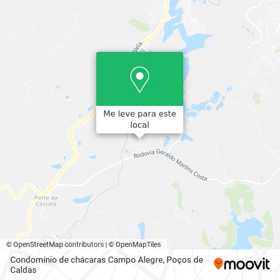 Condomínio de chácaras Campo Alegre mapa